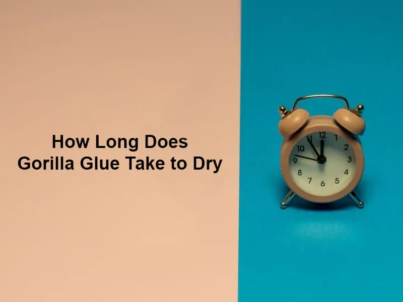 How Long Does Gorilla Glue Take to Dry