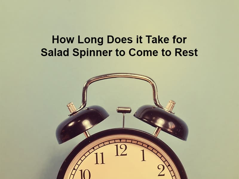 How Long Does it Take for Salad Spinner to Come to Rest