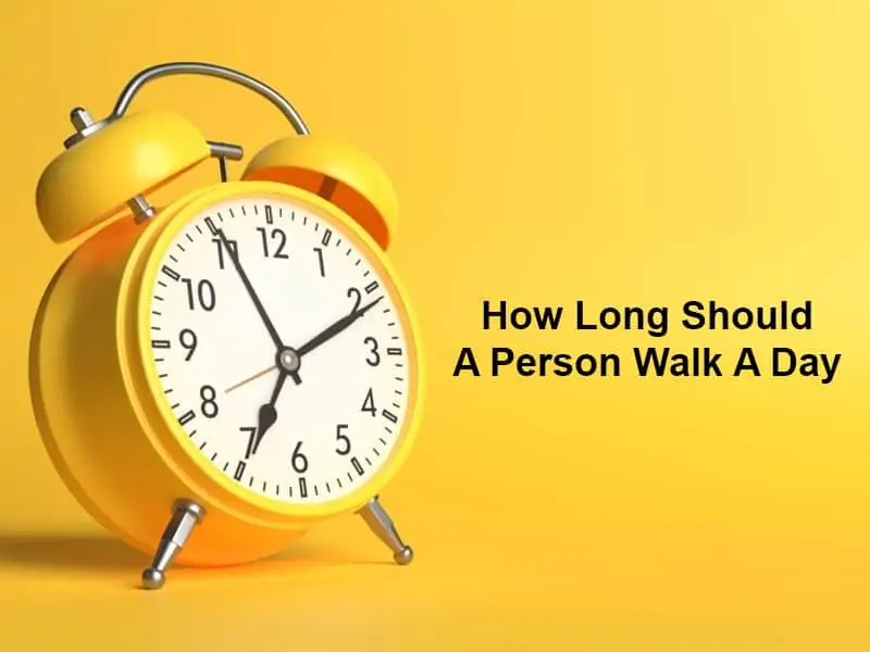 How Long Should A Person Walk A Day