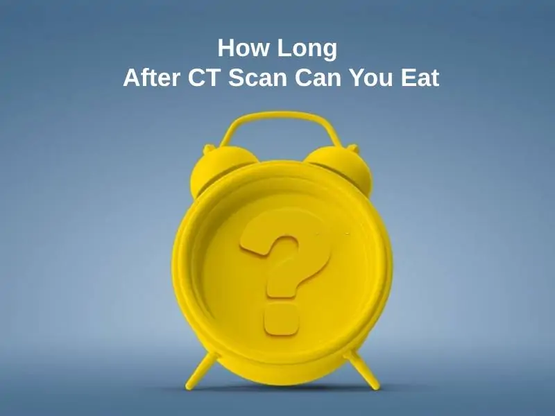 How Long After CT Scan Can You Eat