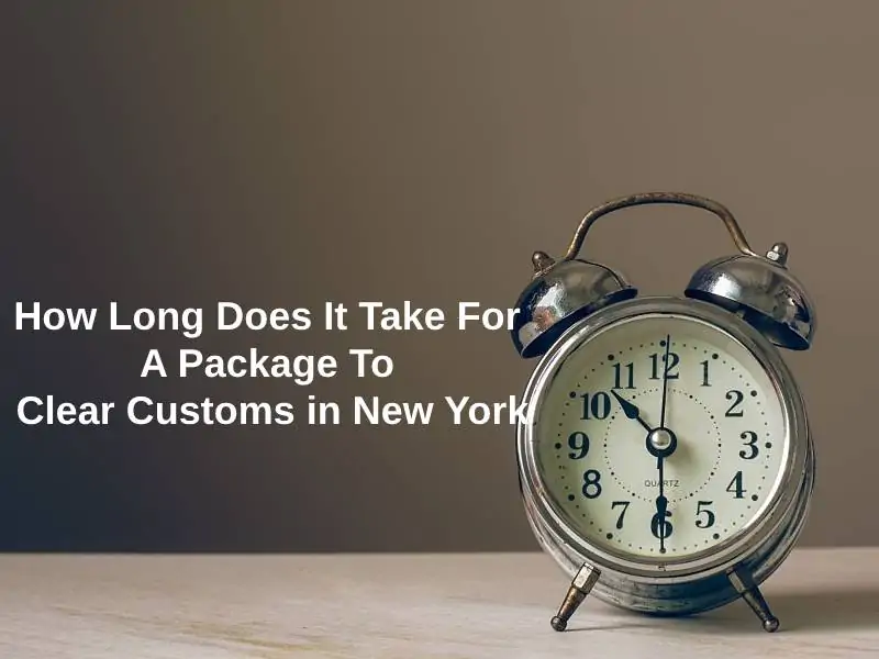 How Long Does It Take For A Package To Clear Customs in New York