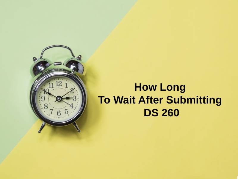 after form ds 260 is filed what comes next