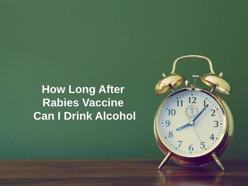 How Long After Rabies Vaccine Can I Drink Alcohol