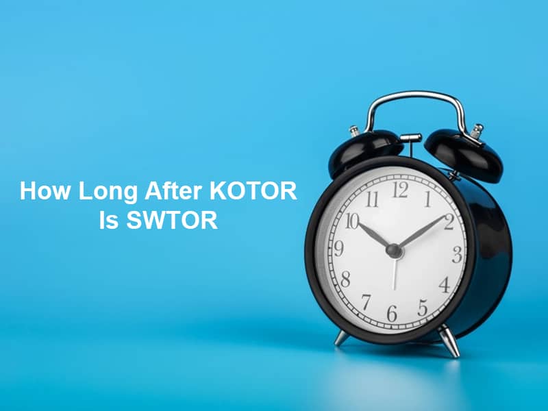 How Long After KOTOR Is SWTOR