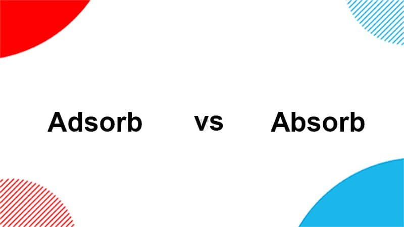 Adsorb vs Absorb