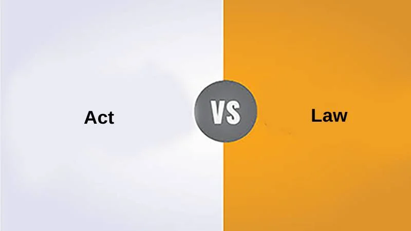 Difference Between Act and Law