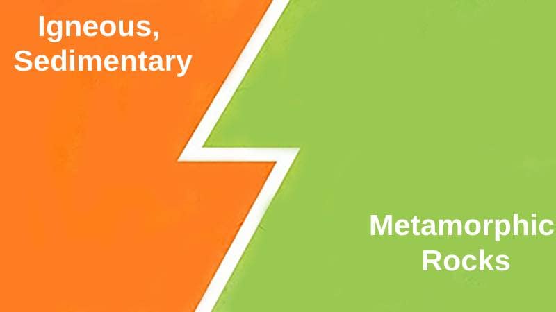 Difference Between Igneous Sedimentary and Metamorphic Rocks