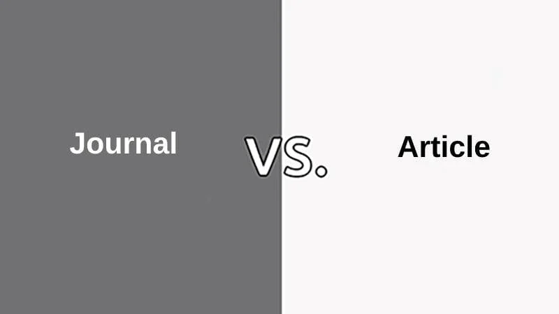 Difference Between a Journal and an Article