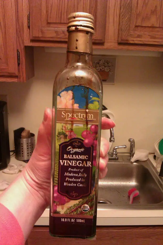 Balsamic Vinegar being held