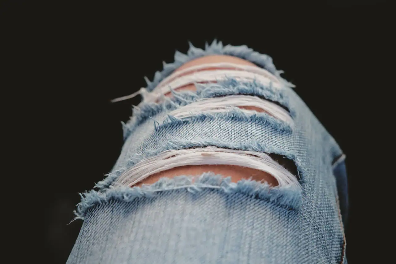 jeans wearing