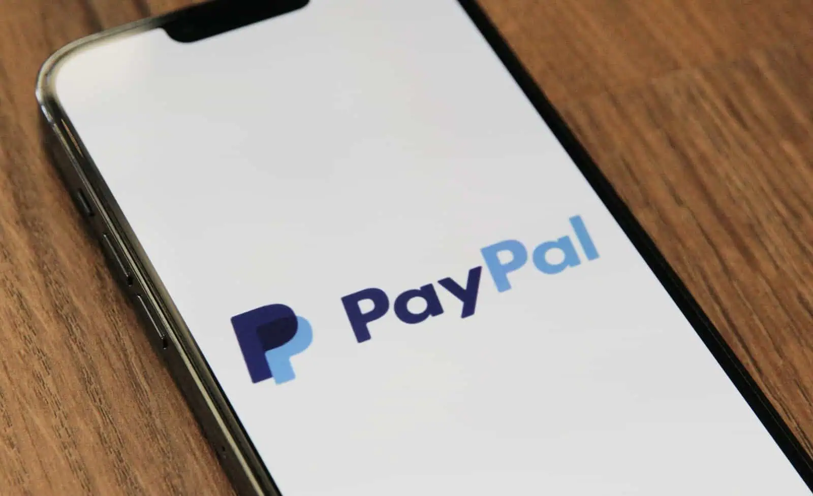 a phone with a paypal logo on it