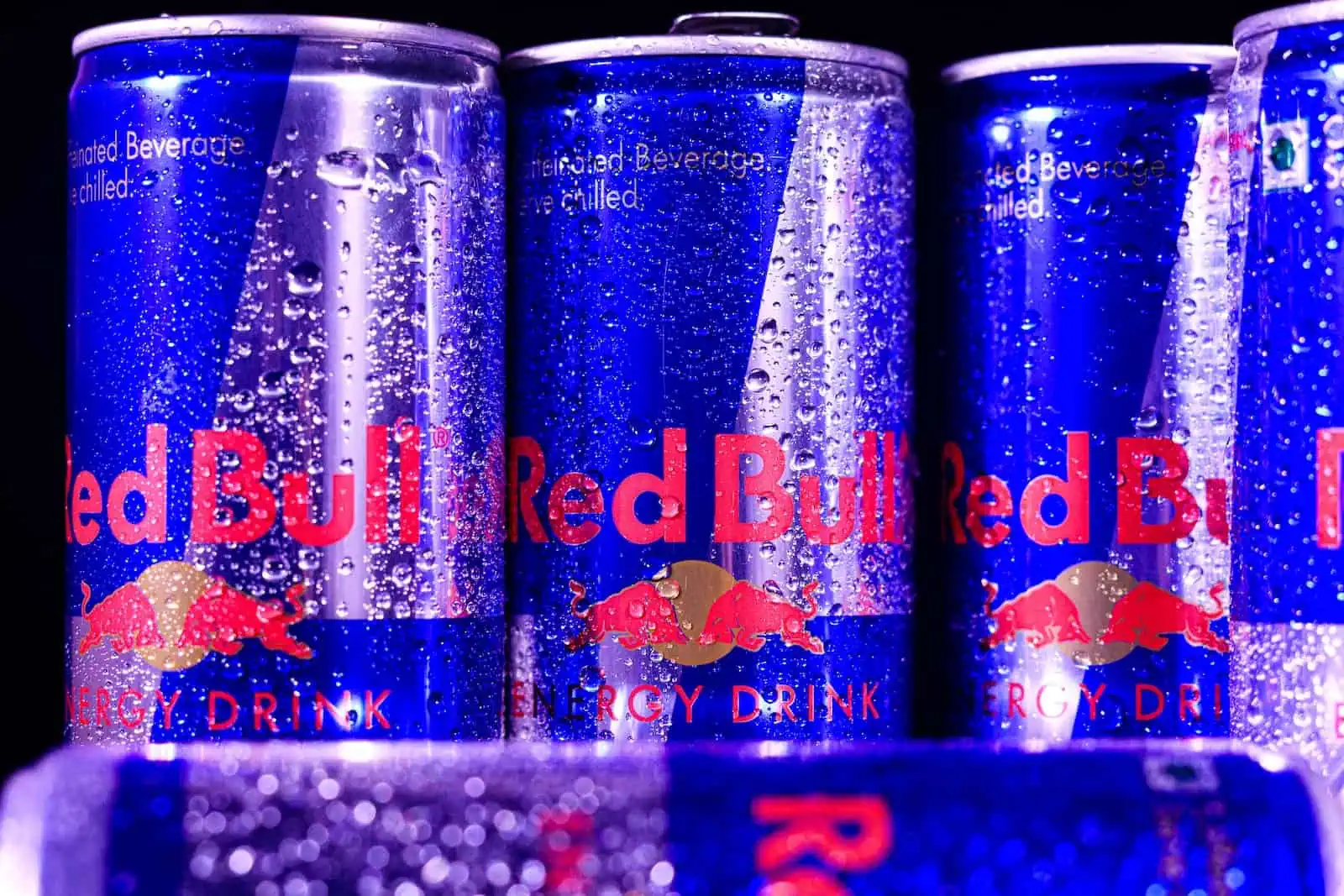 Cans of Red Bull