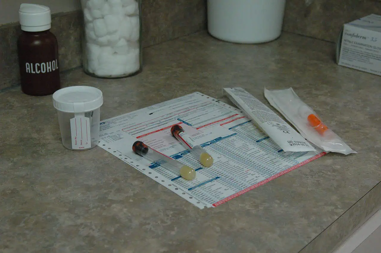 blood test, urine test, medical