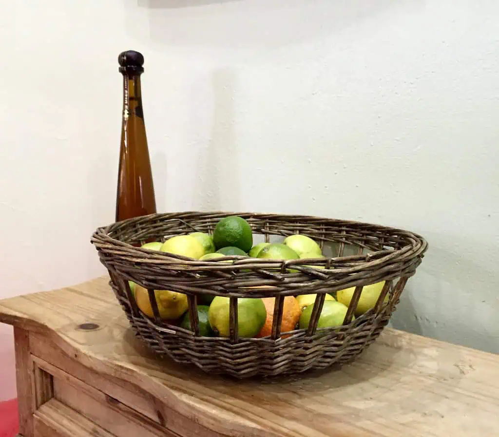 limes in basket