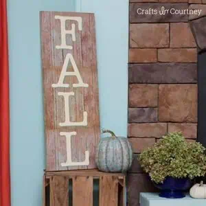 diy fall wood sign craft