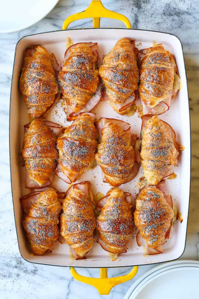 12. Baked Ham and Cheese Croissants