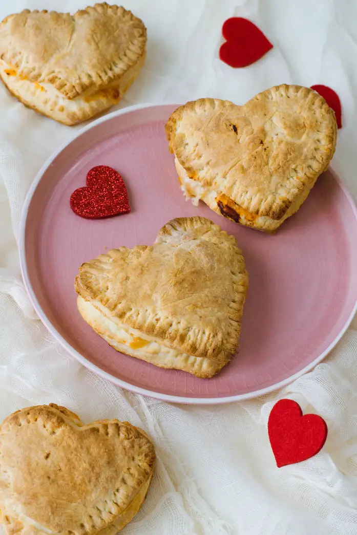 Homemade Pizza Pockets for Valentine's Day