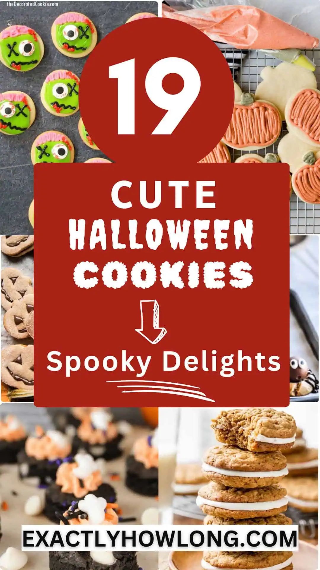 Adorable Halloween cookies with charming decorations, perfect for children's enjoyment