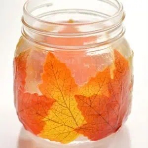 fall leaves diy mason jar craft for adults
