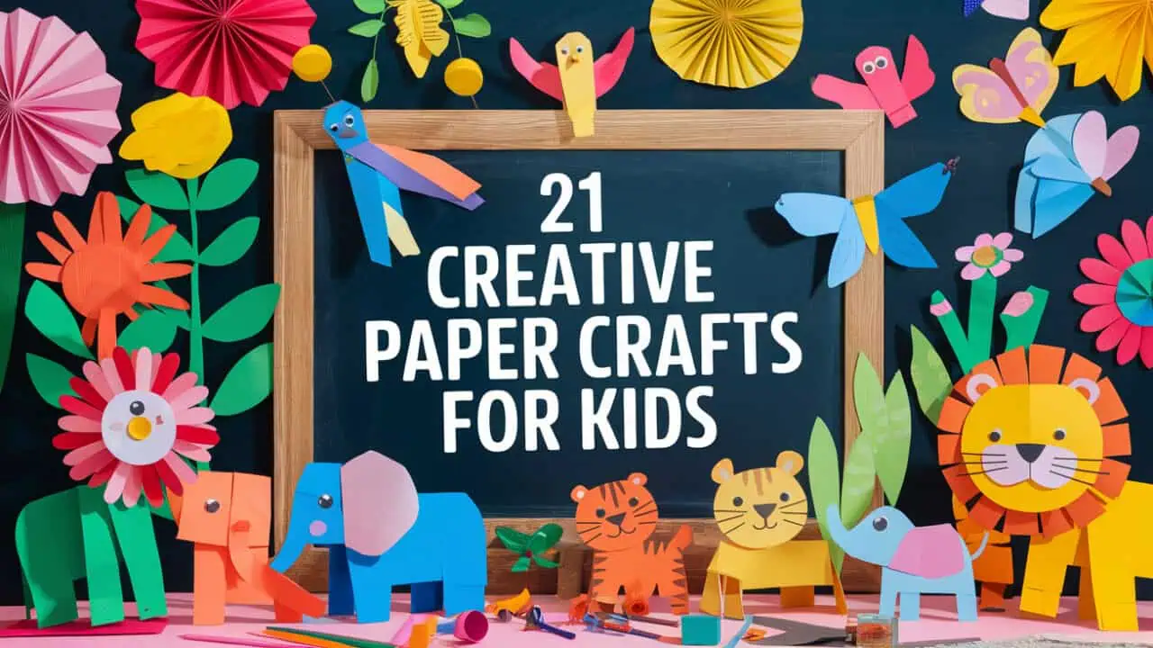 21 Creative Paper Crafts For Kids