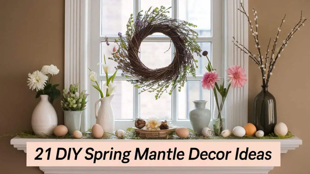 21 Easy DIY Spring Mantle Decor Ideas