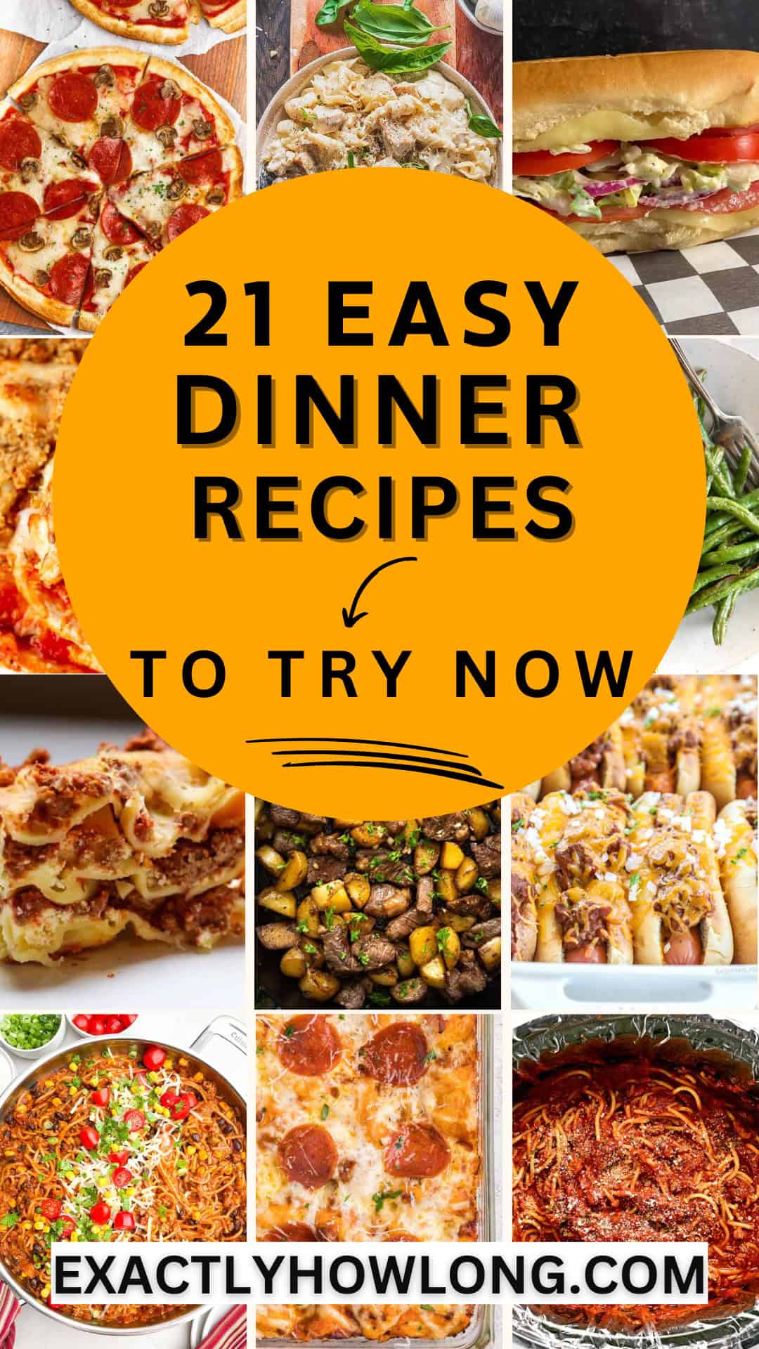 Family dinner recipes that are simple, quick, and easy to make.