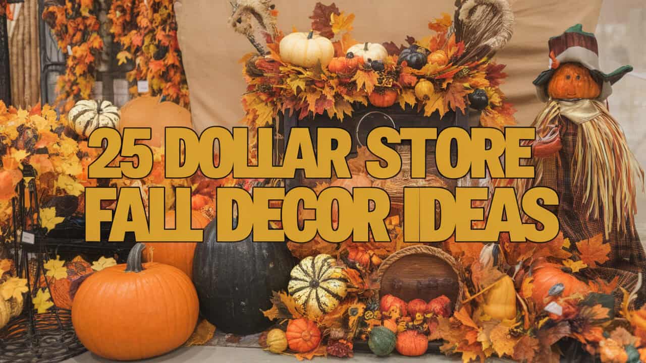 25 Charming Dollar Store Fall Decor Ideas