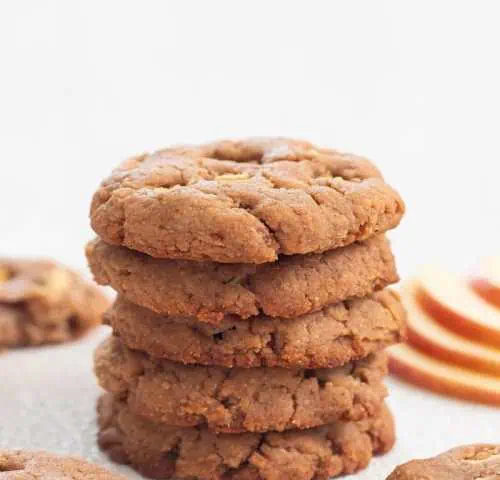 3 ingredient crispy apple cookies