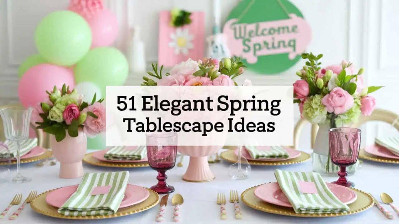 51 Elegant Spring Tablescape Ideas