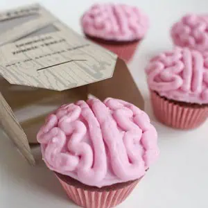 All Natural Zombie Brain Cupcakes 6