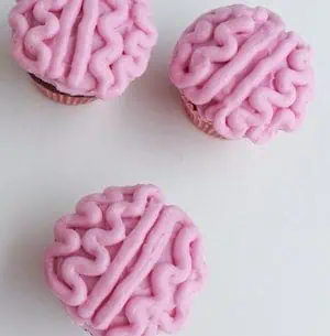 All Natural Zombie Brain Cupcakes 7