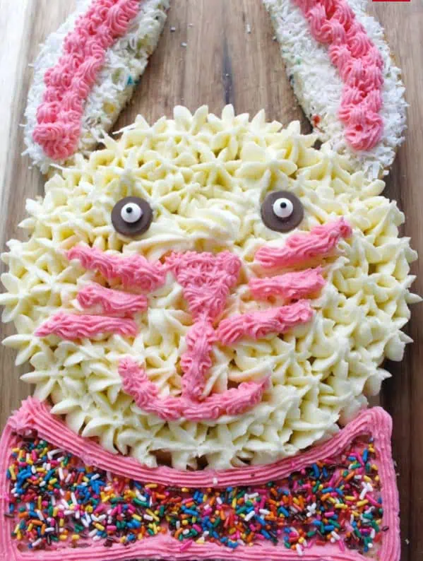 Bunny Cake for Easter Dessert