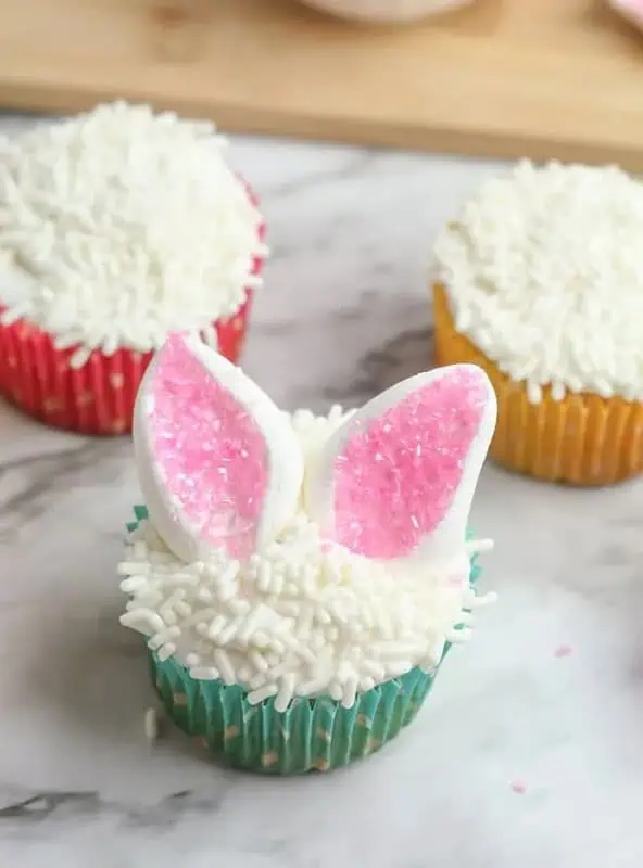 Bunny Ear Cupcakes