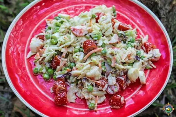 plate of crab salad