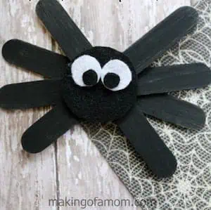 Halloween Craft Stick Spider