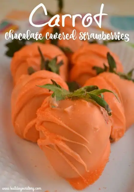 Easter Carrot Chocolate Covered Strawberries
