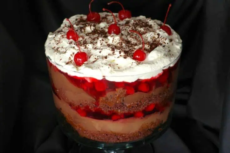 Easy No Bake Black Forest Trifle