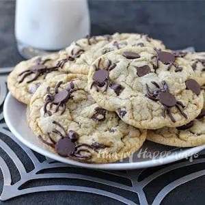 Halloween spider chocolate chip cookies