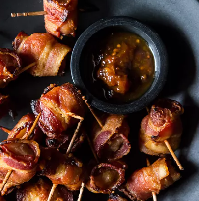 Hors dOeuvres Bacon Wrapped Water Chestnuts