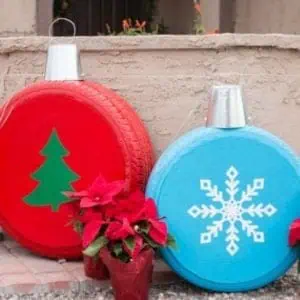 How To Turn Old Tires Into Christmas Ornaments