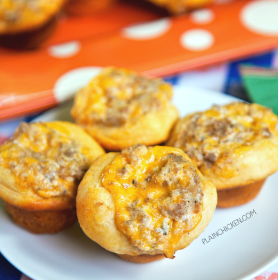 Sausage and Cream Cheese Biscuit Bites