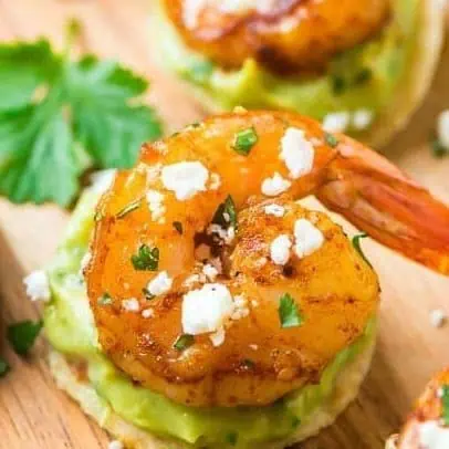 Shrimp Guacamole Bites