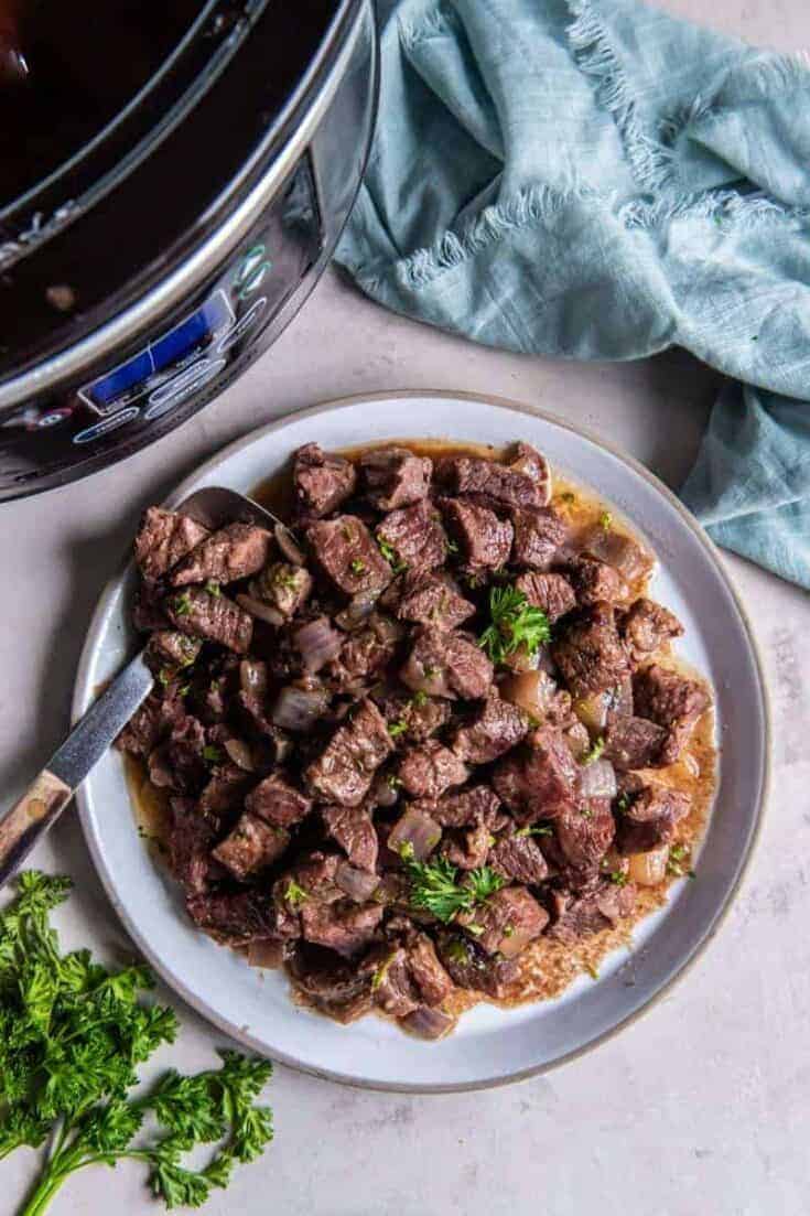 Steak Cubes Crock Pot Recipe 7