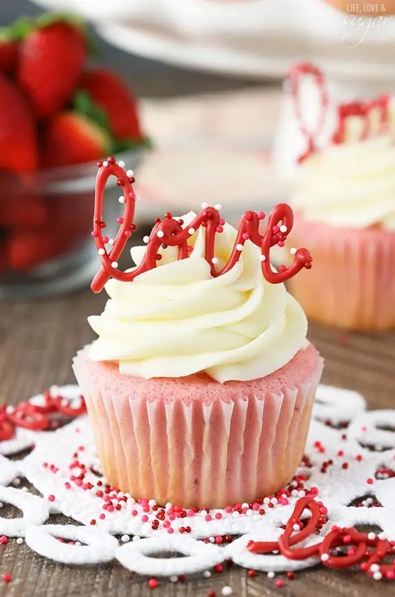 Strawberry Cupcakes Cream Cheese Frosting4 1