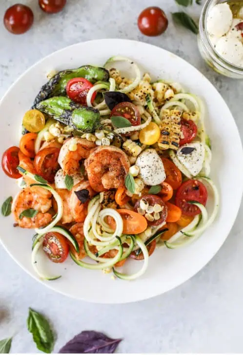 Summer Shrimp Zoodle Bowls