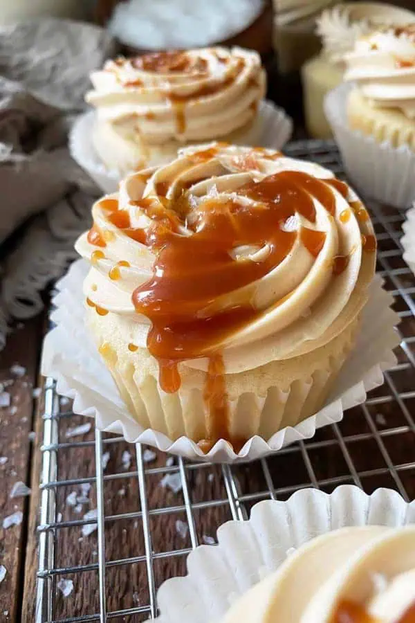 The Best Recipe for Salted Caramel Vanilla Muffin Cupcakes