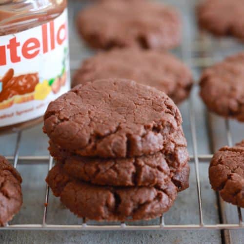 Three Ingredient Nutella Cookie Thumbnail