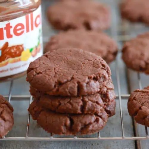 Three Ingredient Nutella Cookie Thumbnail