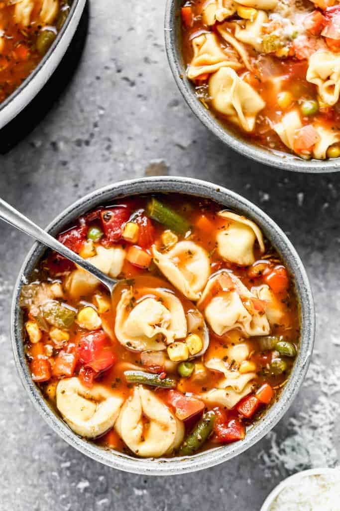 Vegetable Tortellini Soup 1