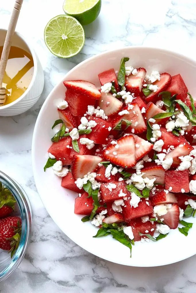 Watermelon Salad with Goat Cheese